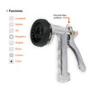 Truper PR-108, Pistola metálica para riego, 8 funciones