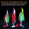 THKFISH 3pcs Rubber Jig Bass Lure Bass Jig Bass Saltwater
