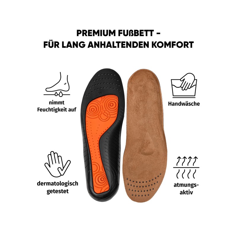 Bama Balance Comfort Unisex Footbed Insole Premium Footbed Brown 36