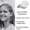 Traveller Women's Clip Earrings, 10 - 20 mm, Various Colours,