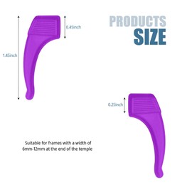 SimautHawk MultiColor Eye Glasses Ear Grippers Suitable for Children's Adult Sports Glasses Clips Glasses Ear Clip Hooks (5 Multicolor)