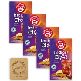 4 Boxes of Indian Chai (20TB Included) + Original Herbal Tea Teaser