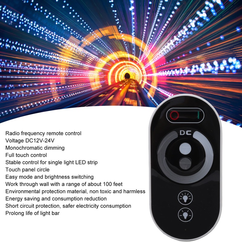 RF LED Remote Controller Wireless Intelligent Touch RGB Dimmer for