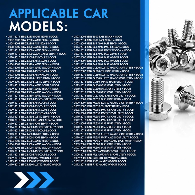 BRECAVE 20PCS Front Wheel Stud Lug Bolt M14-1.5 for Benz