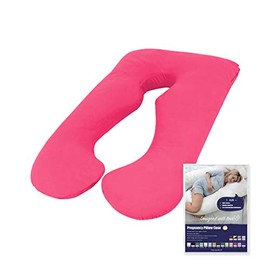 Woolcomfort Australian Made Pregnancy/Maternity/Nursing Pillow Pillowcase (Hot Pink Pillowcase ONLY)