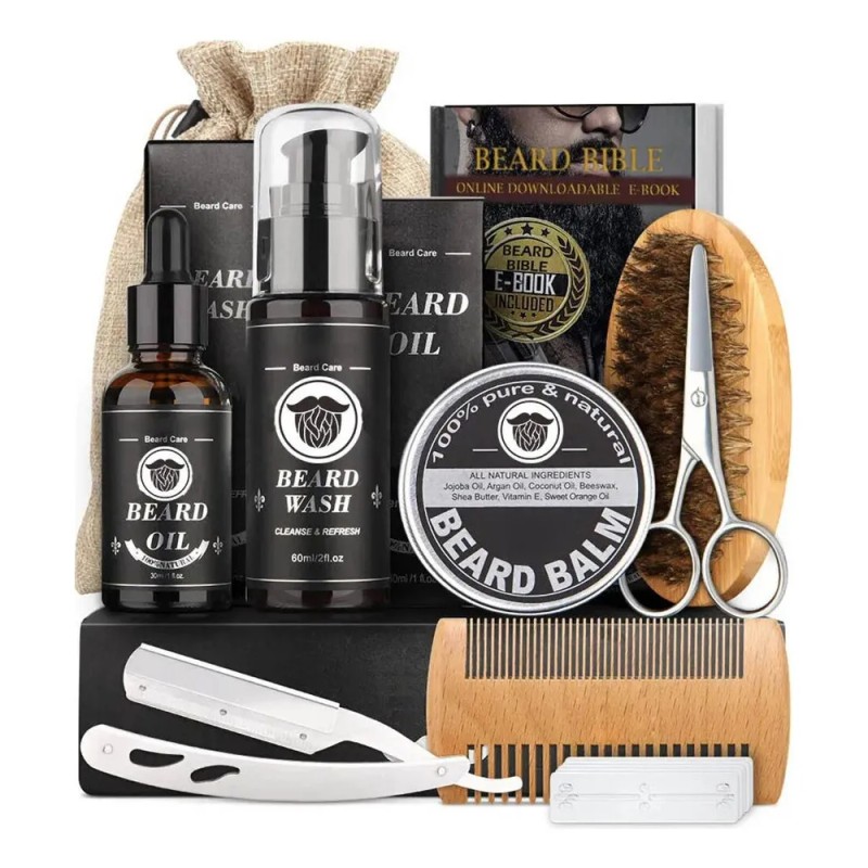 Kit De Crecimiento De Barba E, Potenciador Del Cabello Para