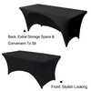Time to Sparkle 6ft Stretch Spandex Table Cover for Rectangle
