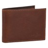 Gusti Lewi Men's Leather Wallet, Dark Brown 2, Retro
