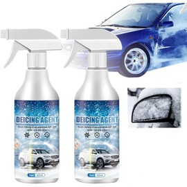 iekufes De - Icer for Car Windshield Defroster, Window Snow Spray, Deicing Spray, Melting Spray, Deicer for Car Windshield, Winter Car Essentials, Fast Ice & Snow Melting Spray 60ml (2pcs)