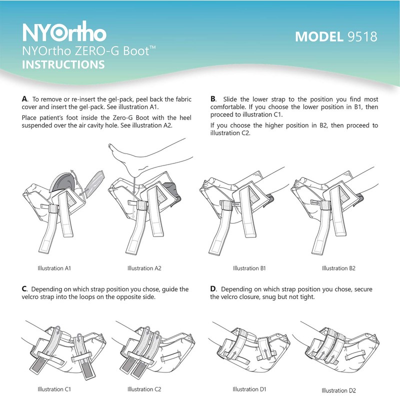NYOrtho Heel Protectors For Pressure Sores - Soft Fabric Heel