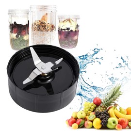 Piezas de Repuesto para Licuadora, Piezas de Repuesto Magic Bullet, Pieza de Repuesto de Cuchilla de Licuadora, Compatible con Magic Bullet de 250W(MB1001), con Juntas Tóricas de Goma (cruzado)