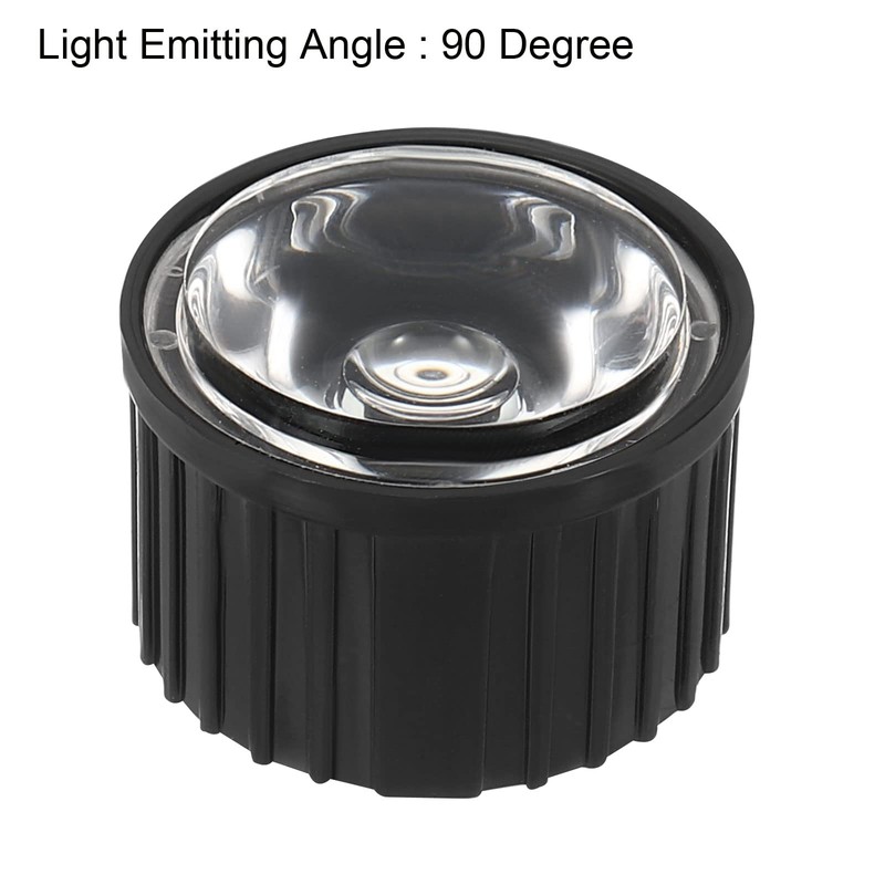PATIKIL 8 Sets 20mm LED Lens 90 Degree with Plastic