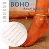 Ursumy Gold Ankle Layered Anklet Bracelets Adjustable Anklets Set Boho