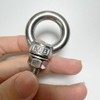 CHHGGNN 304 Stainless Steel Eye Bolt, 4 PCS M8 Heavy