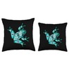 Native American Indian Style Art Frog Pacific Northwest Throw Pillow