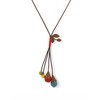 MINACHI Boho Hippie Colorful Beads Lucky Leaf Long Necklace Bohemian