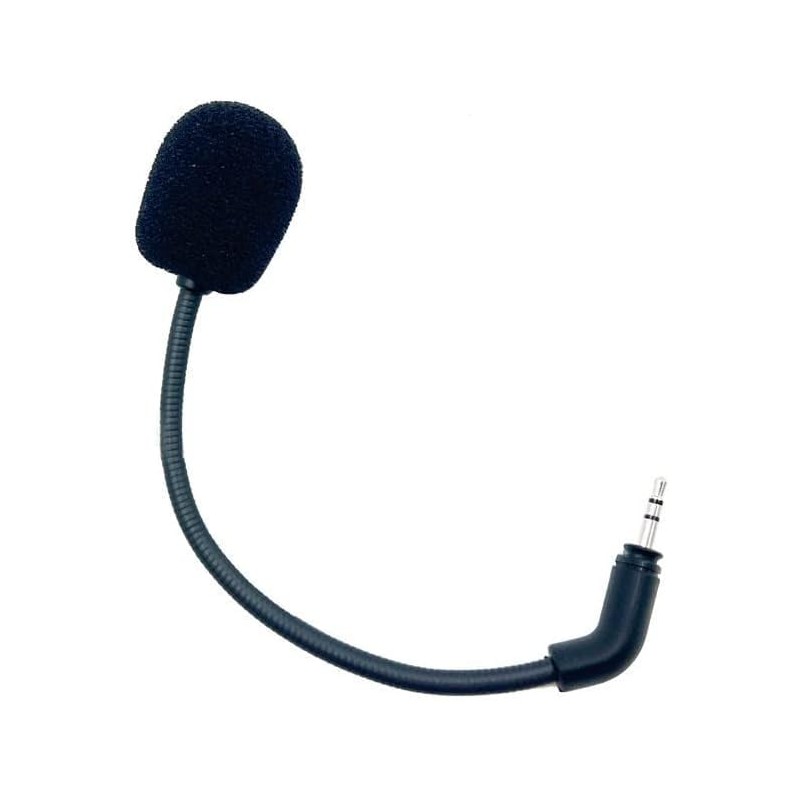 Black 2.5mm Microphone Stereo Studio Gaming Headset Voice Mic Replacement