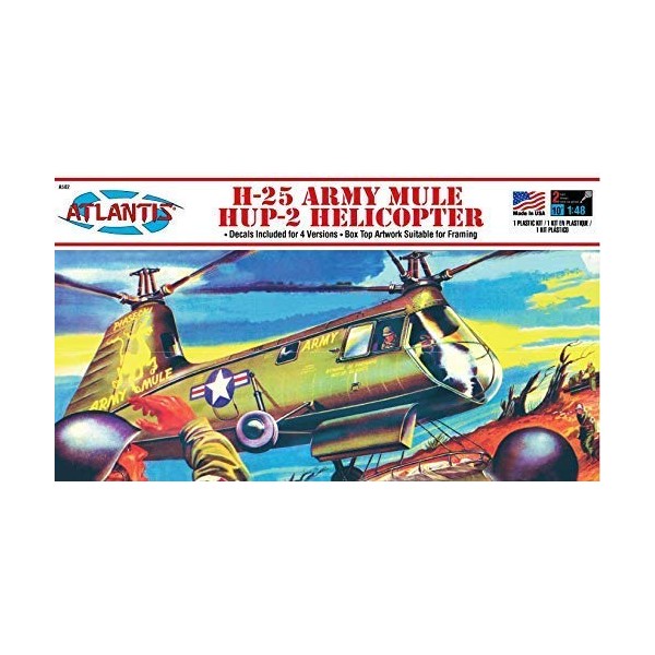 H-25A HUP Army Mule Helicopter Model Kit 1/48 Atlantis Toy and Hobby