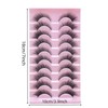 Fluffy Cross False Eyelashes, 10 Pairs Wispy Cat Eye Faux