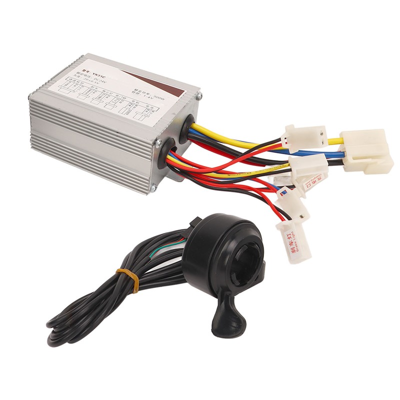 Electric Bike Controller Thumb Throttle Set 24V 500W Electric Bicycle