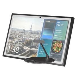 Letlar Table Stand for Show 21 and Show 15, Tiltable and Rotated Desktop Holder, No Assembly, Horizontal or Vertical Mode Screen Bracket, Show 15 2nd Generation Metal Stand (Black)