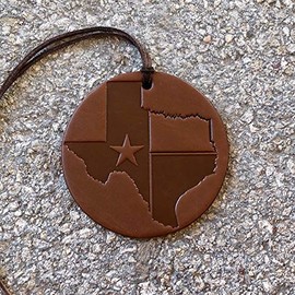 Air Flair | Leather Car Air Freshener | Lonestar | Texas (4) Butt Naked Scent)