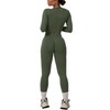 Workout Sets for Women 2 Piece Seamless Long Sleeve Top