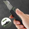 𝗖𝗮𝗿𝗲𝘀𝘀𝗼𝗹𝗼𝘃𝗲 Automatic Utility Knife, Aviation Aluminium Changeable Blade Box Cutter,
