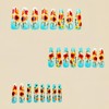 Yellow Flower Press on Nails Long Coffin Shaped Fake Nails