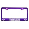 KA T304 Candy Purple License Plate Frame Stainless Steel Silver
