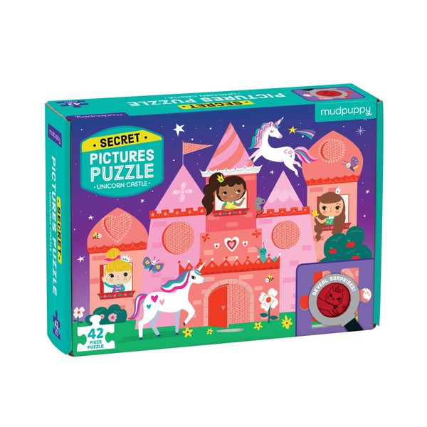 Mudpuppy Unicorn Castle Secret Pictures Puzzle, Multicolor