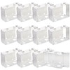 Lawei 12 Pack 2.5 Inch Blind Brackets, Low Profile Box