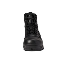 Thorogood Deuce 6” Waterproof Side-Zip Black Tactical Boots for Men and Women with Composite Safety Toe, Full-Grain Leather, and Slip-Resistant Outsole; BBP & EH Rated, Black - 7 M US