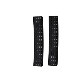 Noraling 2pcs Corset Extender Waist Extender Black Color (14 hook)