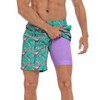 LRD Men's Swim Trunks with Compression Liner 7 Inch Inseam