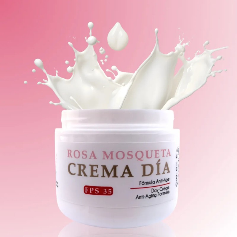 Crema De Día Rosa Mosqueta 60ml Hidratante Facial Antiedad FPS