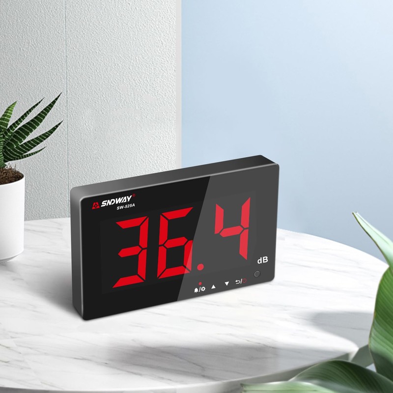 Decibel Meter 30dB-130dB, Wall Mounted Hanging Sound Level Meter for