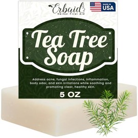 Erbaid Tea Tree Soap - Natural Acne-Fighting Cleanser