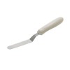 Winco TWPO-4 Offset Spatulas, 4-1/4' Blade, White PP Handle