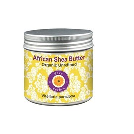 Deve Herbes Organic African Shea Butter Unrefined (Vitellaria paradoxa) Natural Therapeutic Grade 50gm (1.76 oz)