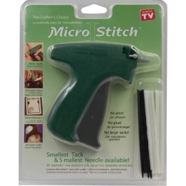dennison MicroStitch Tagging Gun Kit – Includes 1 Needle, 540 Black Fasteners & 540 White