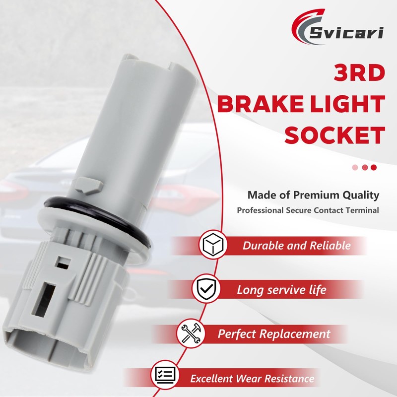 Svicari High Mount Stop Light,Third Brake Light Socket for KIA