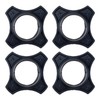 Pastlla 4pcs Microphone Anti-roll Anti-Drop Anti-Skid Ring Microphone Rolling Protection