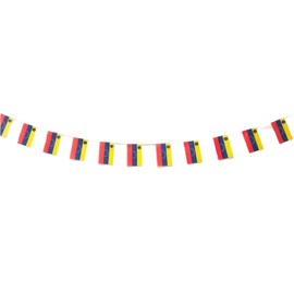 Venezuela Flag Pack of 40 Venezuela Flag 11.4 m Venezuela Bunting Venezuela National Flag 14 x 21 cm for Garden Bar Decorations (Venezuela)