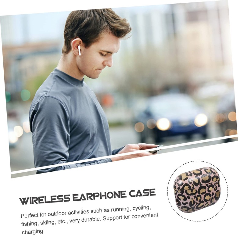 Gatuida Leopard Pattern Protective Earbuds Case Cover for Scratch and