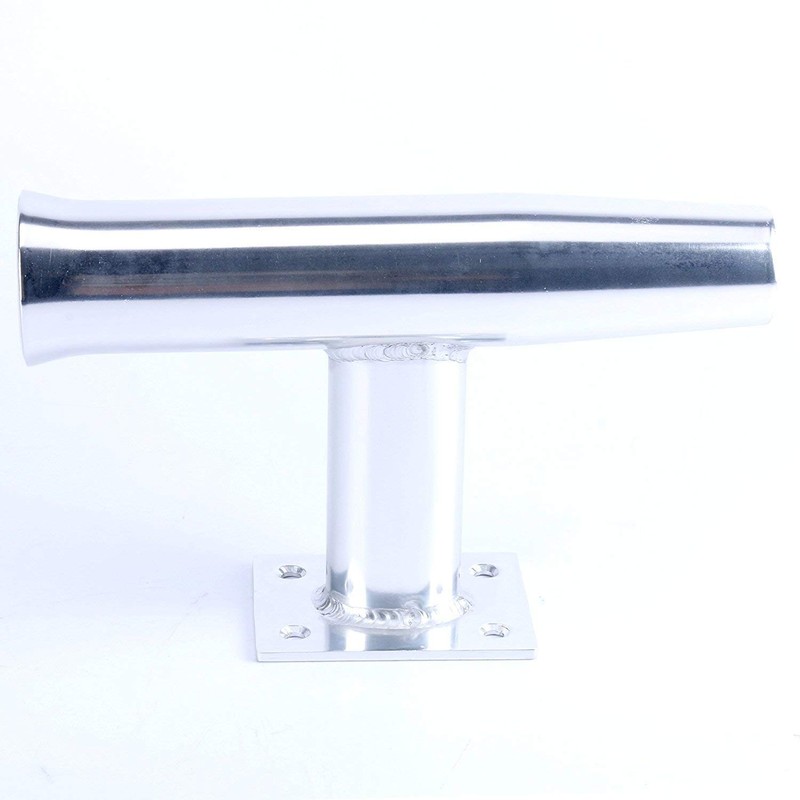 Amarine Made 2Pcs Wall Mounted Aluminum Tournament Style Single Rod