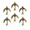 Perilla Home Set of 6 Decorative Eagle Shape Copper Knobs
