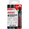 Faber-Castell Uni Prockey 159004 Permanent Markers Chisel Tip 3 to