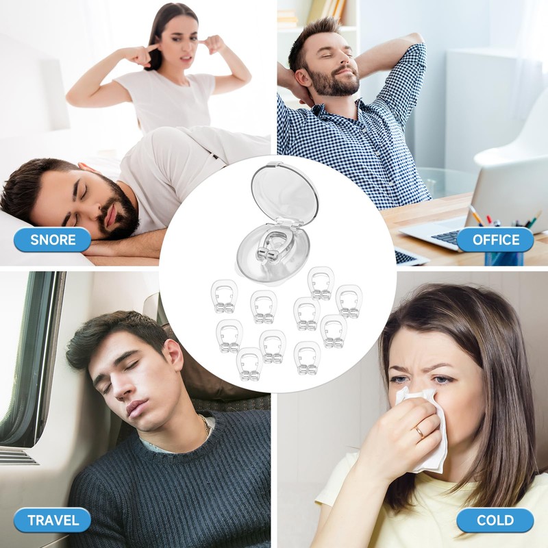 Anti Snoring Devices,Silicone Magnetic Stop Snoring Solution (White)