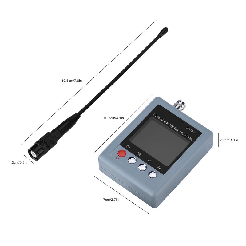 SF-103 2MHz-2800MHz Hand Held Frequency Counter Wireless European Frequency Meter
